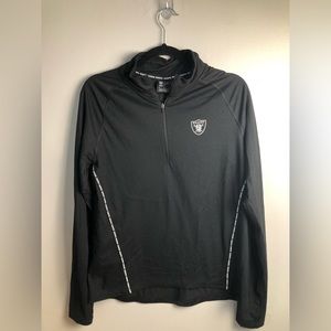 Women’s Nike dry fit Oakland Raiders half zip